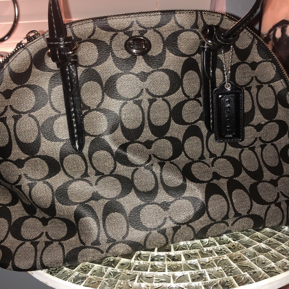 Authentic Coach Peyton Signature Dome Satchel